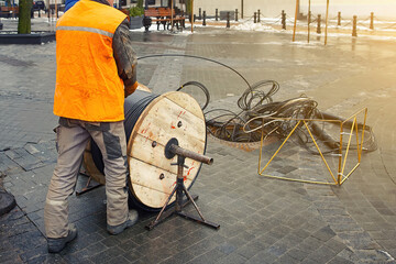 Fiber Optic Cable installation